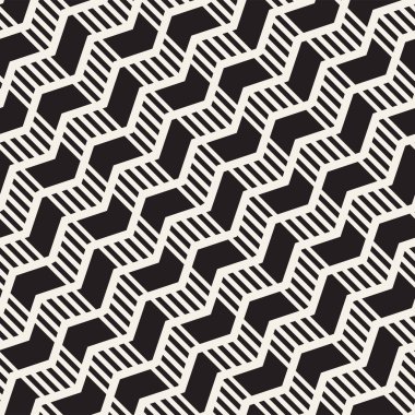 Vektör sorunsuz zikzak çizgi deseni. Şık geometrik arka plan. Yinelenen kafes arka plan