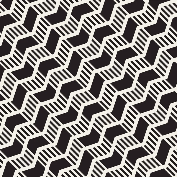 Patrón de línea de zigzag sin costura vectorial. Fondo geométrico elegante abstracto. Repetir fondo de celosía — Vector de stock