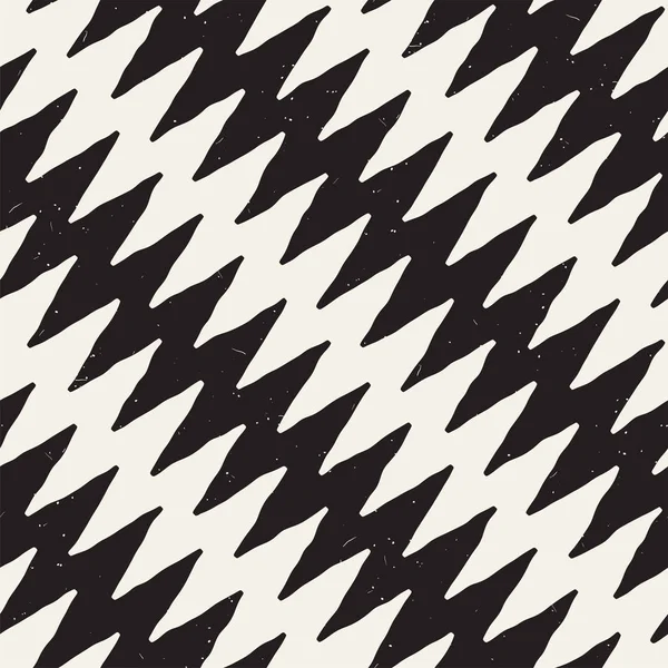 Modèle abstrait sans couture dessiné à la main en noir et blanc. Grunge rétro lignes déchiquetées à main levée texture . — Image vectorielle