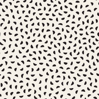 Sorunsuz vektör kaotik desen. Geometrik şekiller rastgele dağılmış. Arka plan