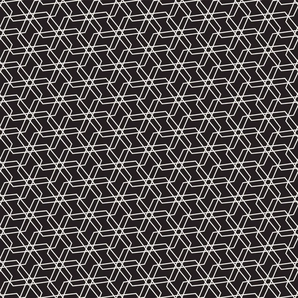 Vektor nahtlose Muster. moderne stilvolle Textur. geometrisch gestreiftes Ornament. Monochromes Gitter — Stockvektor