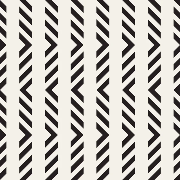 Modèle de lignes ethniques sans couture. Modèle géométrique noir et blanc. Impression vectorielle pour votre design . — Image vectorielle
