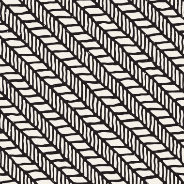 Elle çizilmiş stil seamless modeli. Soyut geometrik döşeme arka plan siyah ve beyaz. Vektör doodle hat kafes