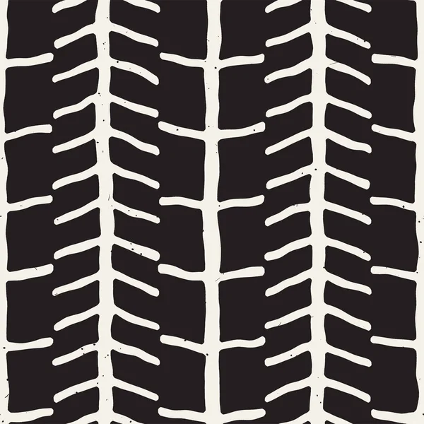 Enkla bläck geometriska mönster. Enfärgade svarta och vita linjer bakgrund. Hand dras bläck textur för din design — Stock vektor
