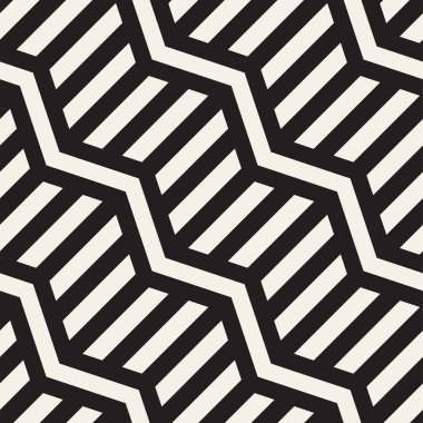 Vektör sorunsuz zikzak çizgi deseni. Şık geometrik arka plan. Yinelenen kafes arka plan