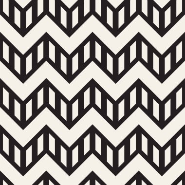 Vektör sorunsuz zikzak çizgi deseni. Şık geometrik arka plan. Yinelenen kafes arka plan