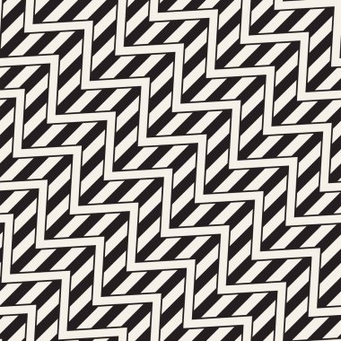 Vektör sorunsuz zikzak çizgi deseni. Şık geometrik arka plan. Yinelenen kafes arka plan