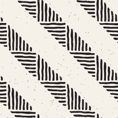 Kesintisiz geometrik doodle satırları desen siyah ve beyaz. Adstract el çekilmiş retro doku.