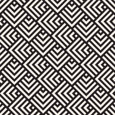 Vektör kesintisiz çizgiler desen. Modern şık soyut doku. 