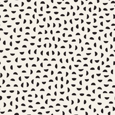 Sorunsuz vektör kaotik desen. Geometrik şekiller rastgele dağılmış. Arka plan