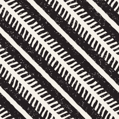 Elle çizilmiş stil seamless modeli. Soyut geometrik döşeme arka plan siyah ve beyaz. Vektör doodle hat kafes