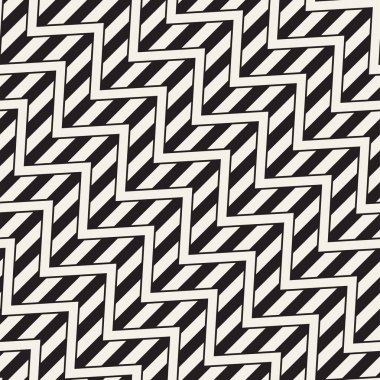 Vektör sorunsuz zikzak çizgi deseni. Şık geometrik arka plan. Yinelenen kafes arka plan