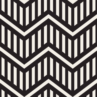 Vektör sorunsuz zikzak çizgi deseni. Şık geometrik arka plan. Yinelenen kafes arka plan