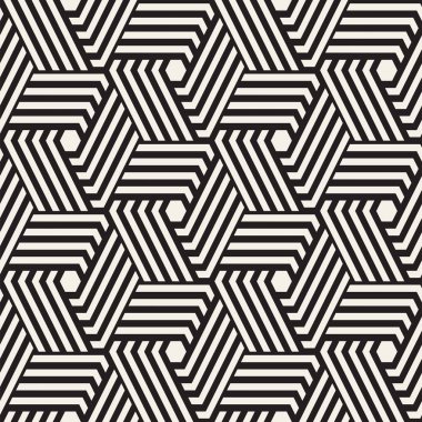 Vektör Dikişsiz soyut desen. Modern şık minimalist doku. Altıgen yanarak bahislerin doğru ile geometrik arka plan yinelenen