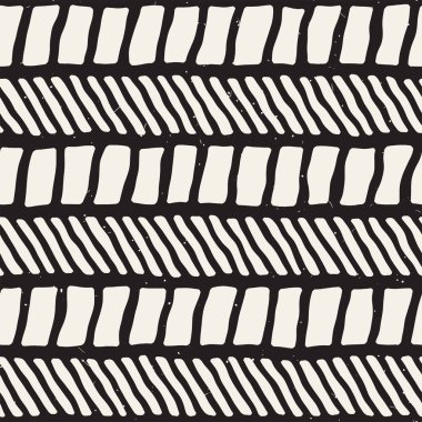 Basit mürekkep geometrik desen. Tek renkli siyah ve beyaz konturlar arka plan. Tasarımınız için çizilen mürekkep doku el