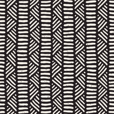 Kesintisiz geometrik doodle satırları desen siyah ve beyaz. Adstract el çekilmiş retro doku.