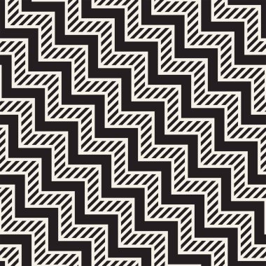 Vektör sorunsuz zikzak çizgi deseni. Şık geometrik arka plan. Yinelenen kafes arka plan