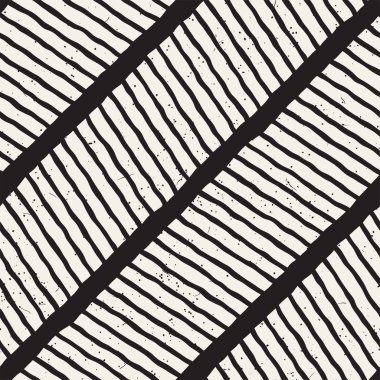 Elle çizilmiş stil seamless modeli. Soyut geometrik döşeme arka plan siyah ve beyaz. Vektör doodle hat kafes