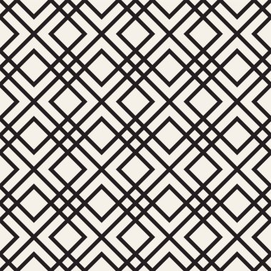 Vektör Dikişsiz örgü desen. Tek renkli kafes ile modern şık doku. Geometrik kılavuz yinelenen. Basit grafik arka plan. 