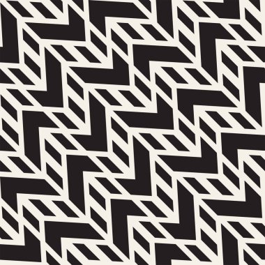Vektör sorunsuz zikzak çizgi deseni. Şık geometrik arka plan. Yinelenen kafes arka plan
