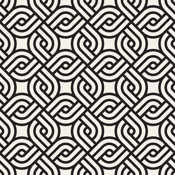 Vector seamless lattice pattern. Modern stylish texture with monochrome trellis. Repeating geometric grid. Simple graphic background. — Stock Vector