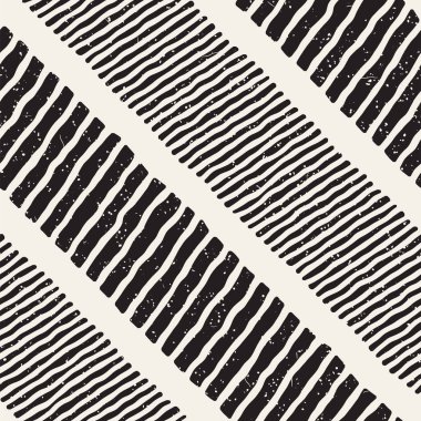 Elle çizilmiş stil seamless modeli. Soyut geometrik döşeme arka plan siyah ve beyaz. Vektör doodle hat kafes