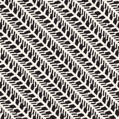 Elle çizilmiş stil seamless modeli. Soyut geometrik döşeme arka plan siyah ve beyaz. Vektör doodle hat kafes