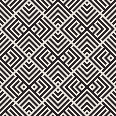 Vektör Dikişsiz örgü desen. Kafes ile modern şık doku. Geometrik kılavuz yinelenen. Basit grafik tasarım arka plan. 