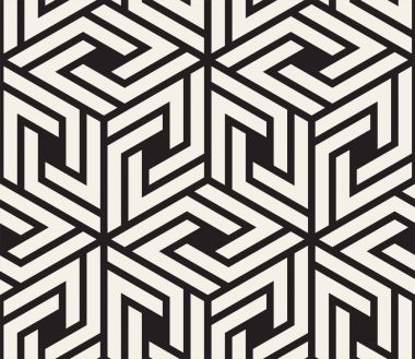 Vektör kusursuz desen. Modern stil soyut doku. Tekrarlanan geometrik fayanslar