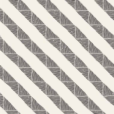Kesintisiz geometrik doodle satırları desen siyah ve beyaz. Adstract el çekilmiş retro doku.