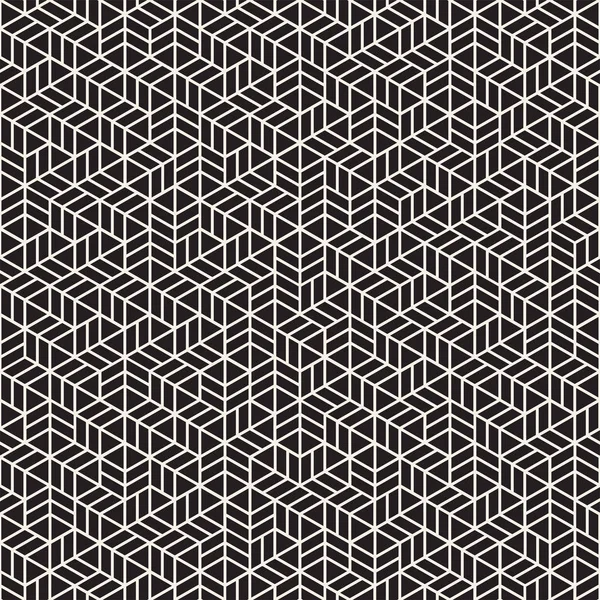 Modèle de rayures vectorielles sans couture. Texture moderne et élégante avec treillis monochrome. Grille hexagonale géométrique à répétition. Conception de treillis simple . — Image vectorielle