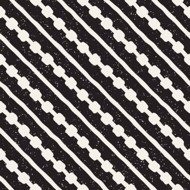 Elle çizilmiş stil etnik seamless modeli. Siyah ve beyaz soyut grungy geometrik arka plan.