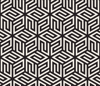 Vektör kusursuz desen. Modern stil soyut doku. Tekrarlanan geometrik fayanslar