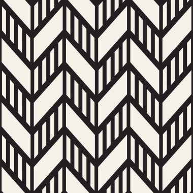 Vektör sorunsuz zikzak çizgi deseni. Şık geometrik arka plan. Yinelenen kafes arka plan