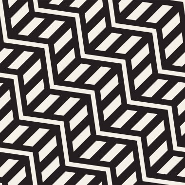 Vektör sorunsuz zikzak çizgi deseni. Şık geometrik arka plan. Yinelenen kafes arka plan