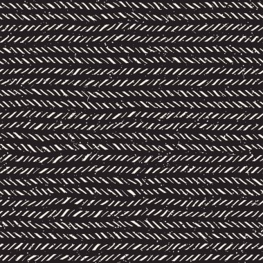 Elle çizilmiş stil seamless modeli. Soyut geometrik döşeme arka plan siyah ve beyaz. Vektör doodle hat kafes