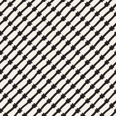 Elle çizilmiş stil etnik seamless modeli. Siyah ve beyaz soyut grungy geometrik arka plan.