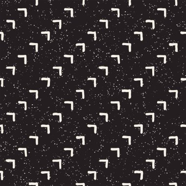 Elle çizilmiş stil etnik seamless modeli. Siyah ve beyaz soyut grungy geometrik arka plan.