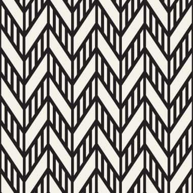 Vektör sorunsuz zikzak çizgi deseni. Şık geometrik arka plan. Yinelenen kafes arka plan