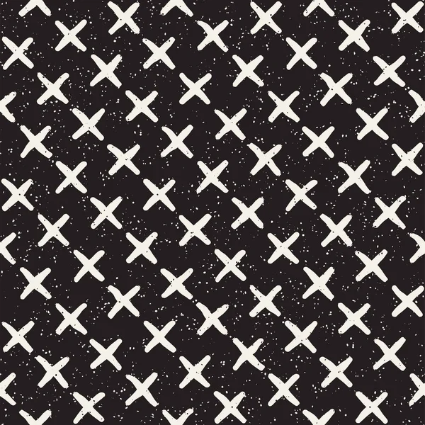 Elle çizilmiş stil etnik seamless modeli. Siyah ve beyaz soyut grungy geometrik arka plan.