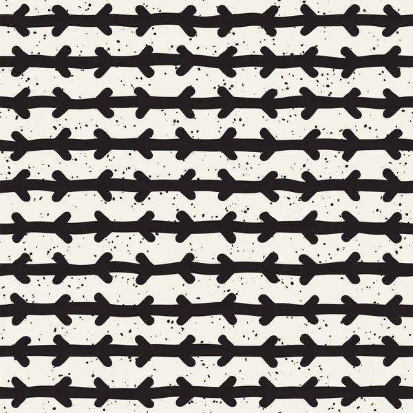 Elle çizilmiş stil etnik seamless modeli. Siyah ve beyaz soyut grungy geometrik arka plan.