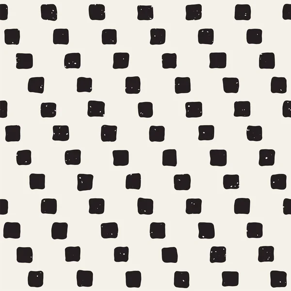 Style dessiné à la main motif sans couture ethnique. Fond géométrique grunge abstrait en noir et blanc . — Image vectorielle