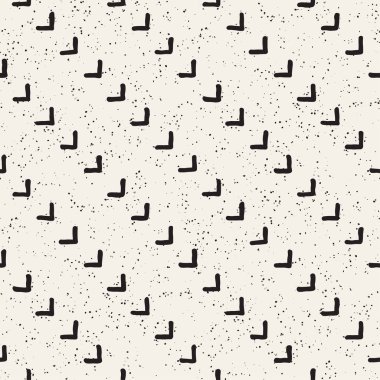 Elle çizilmiş stil etnik seamless modeli. Siyah ve beyaz soyut grungy geometrik arka plan.