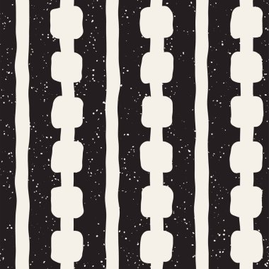 Elle çizilmiş stil etnik seamless modeli. Siyah ve beyaz soyut grungy geometrik arka plan.