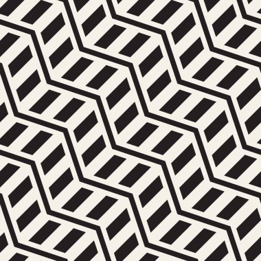 Vektör sorunsuz zikzak çizgi deseni. Şık geometrik arka plan. Yinelenen kafes arka plan