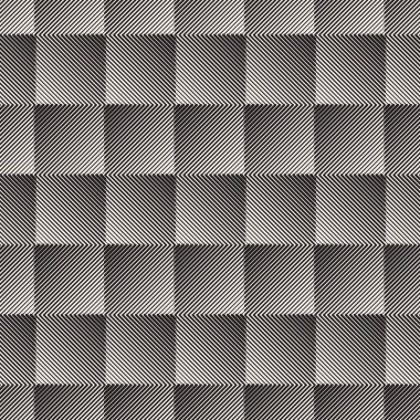 Vektör Dikişsiz örgü desen. Tek renkli kafes ile modern şık doku. Geometrik kılavuz yinelenen. Basit tasarım arka plan. 