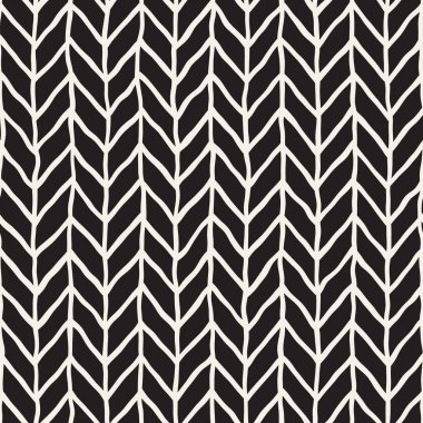 Elle çizilmiş stil seamless modeli. Soyut geometrik döşeme arka plan siyah ve beyaz. Vektör doodle hat kafes