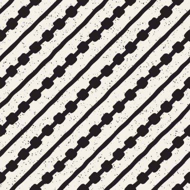 Elle çizilmiş stil etnik seamless modeli. Siyah ve beyaz soyut grungy geometrik arka plan.