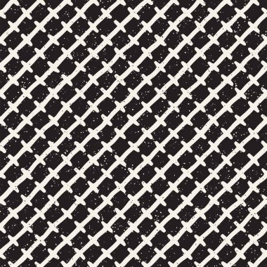 Elle çizilmiş stil etnik seamless modeli. Siyah ve beyaz soyut grungy geometrik arka plan.