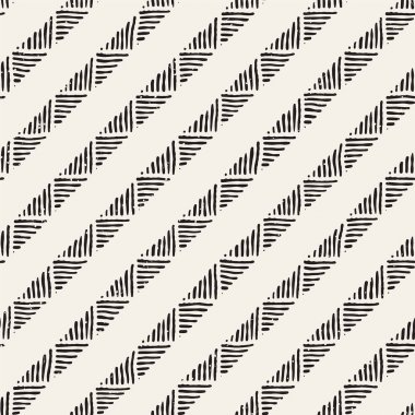 Kesintisiz geometrik doodle satırları desen siyah ve beyaz. Adstract el çekilmiş retro doku.